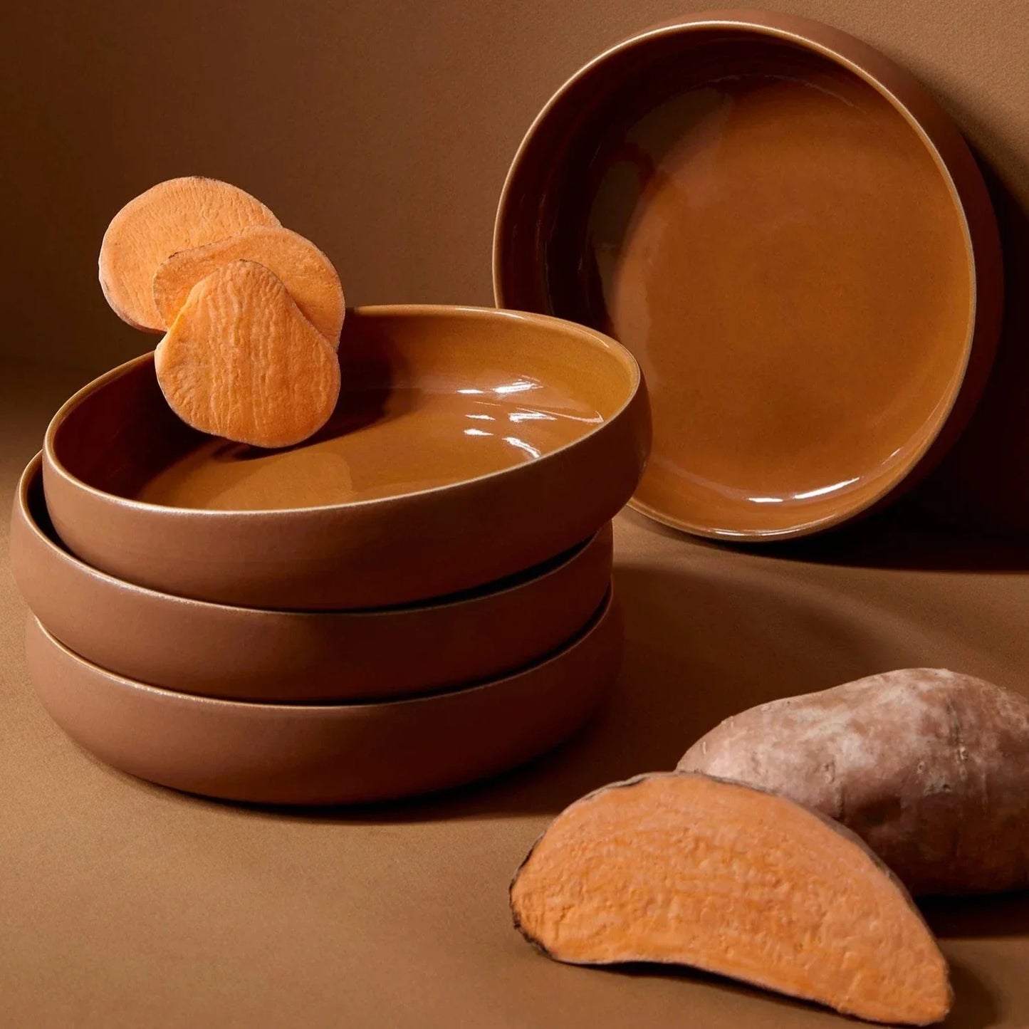 Set of 4 Tunisian Pasta Bowl - Terracotta