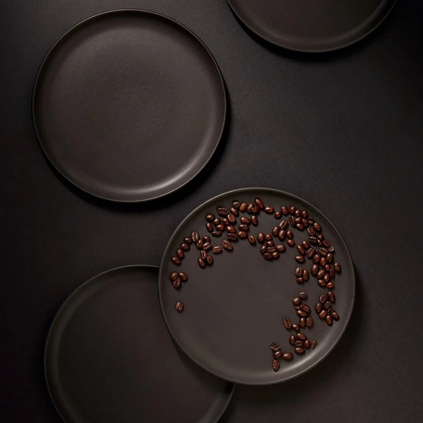 Set of 4 Tunisian Side Plate - Matte Black