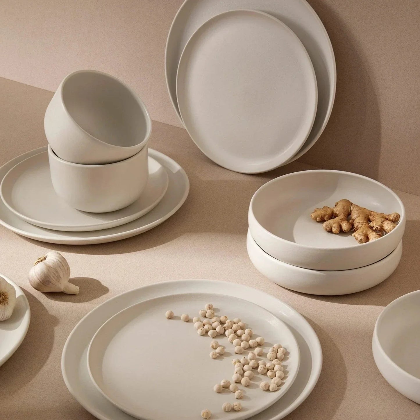 Set of 4 Tunisian Bowl - Matte White