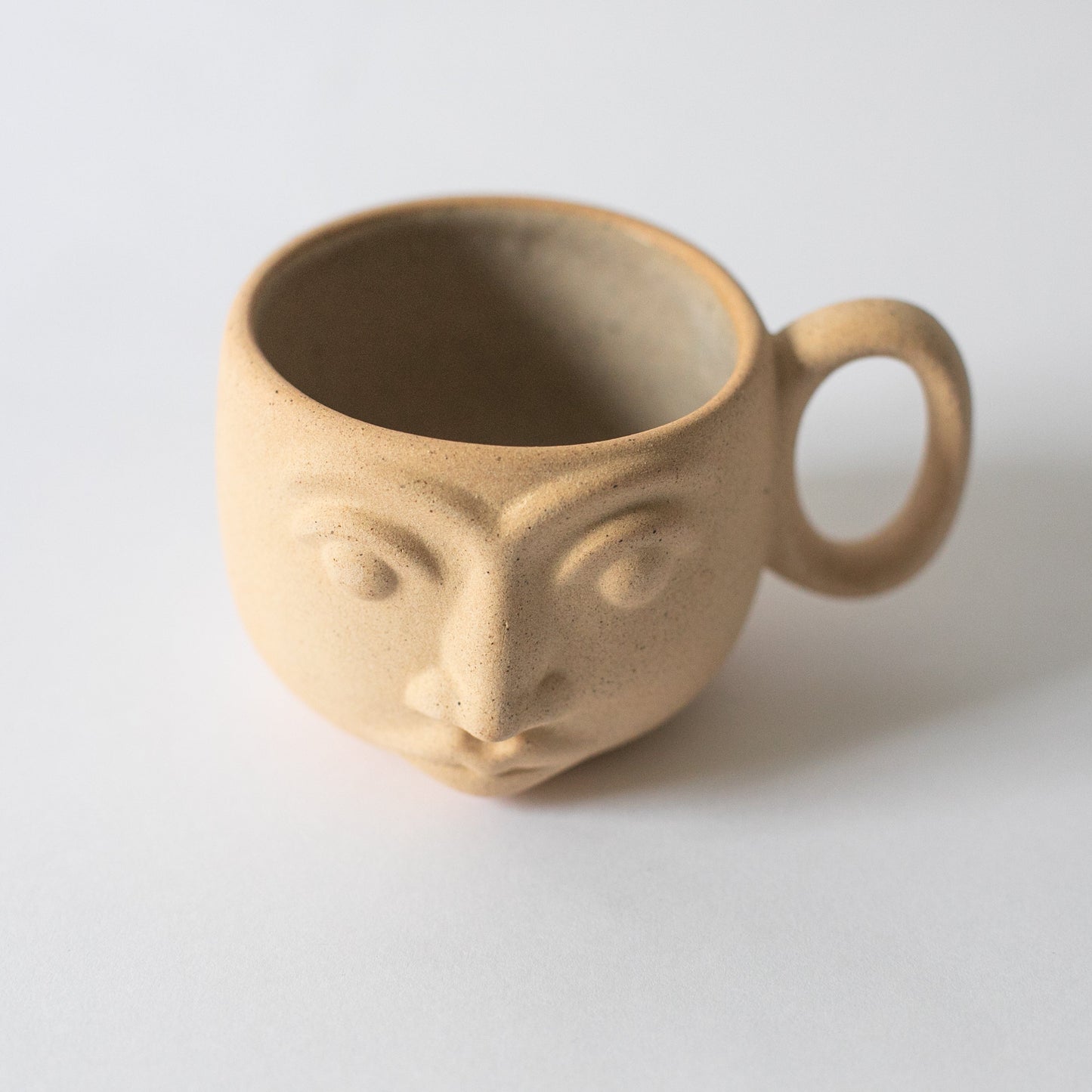 Ceramic/Clay Handcrafted Face Mug
