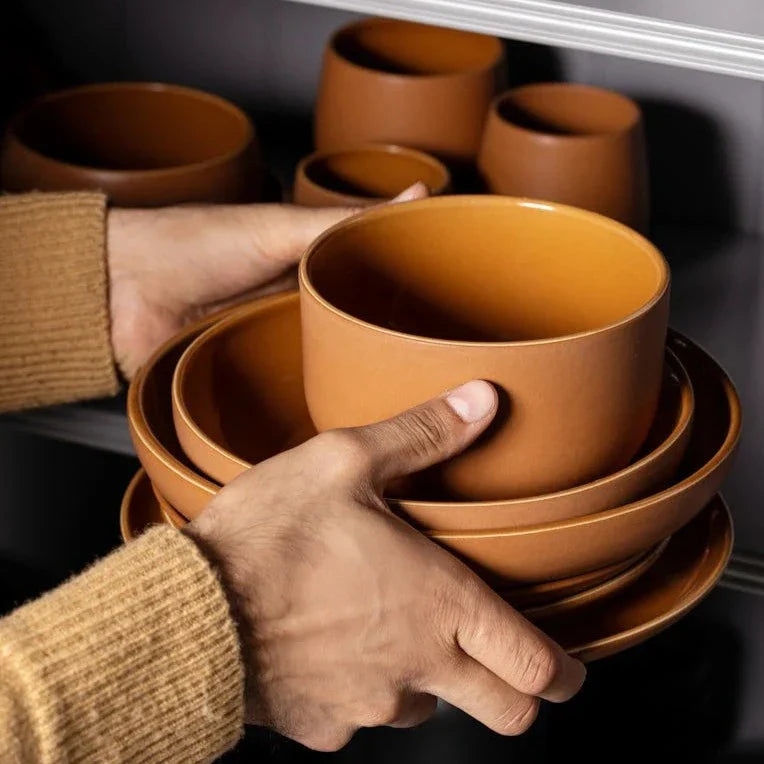 Set of 4 Tunisian Bowl - Terracotta