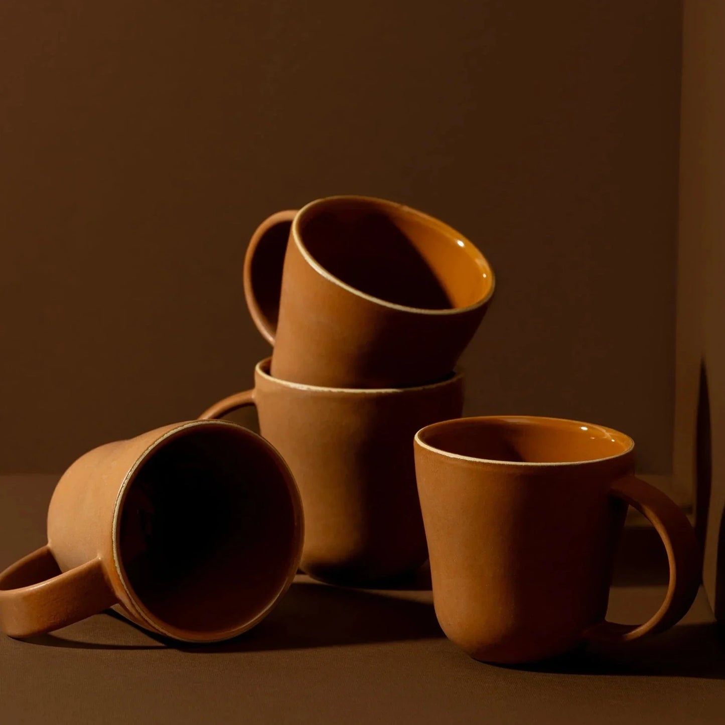 Set of 4 Tunisian Mug - Terracotta