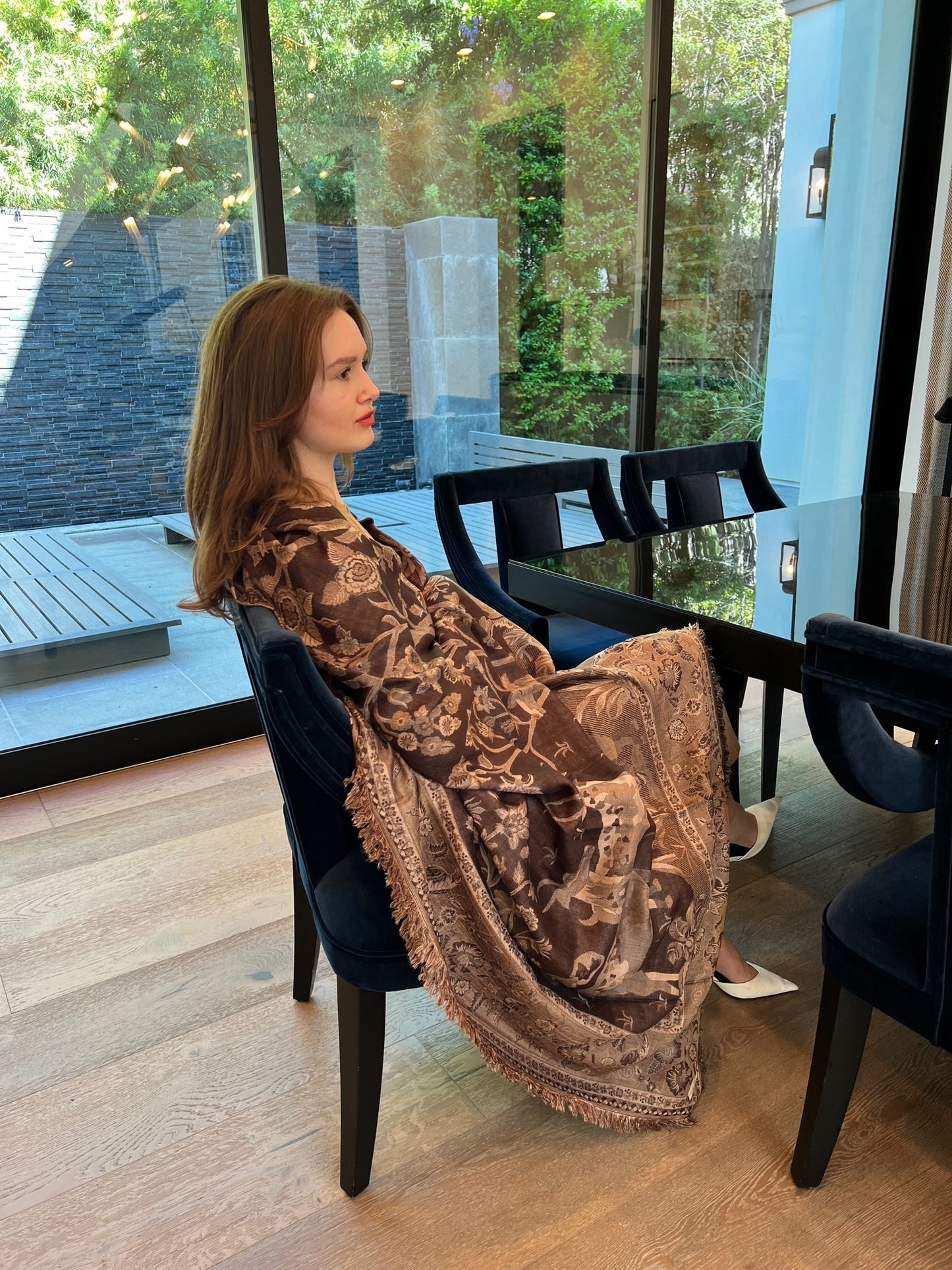 JULIET REVERSIBLE THROW - BROWN & BEIGE