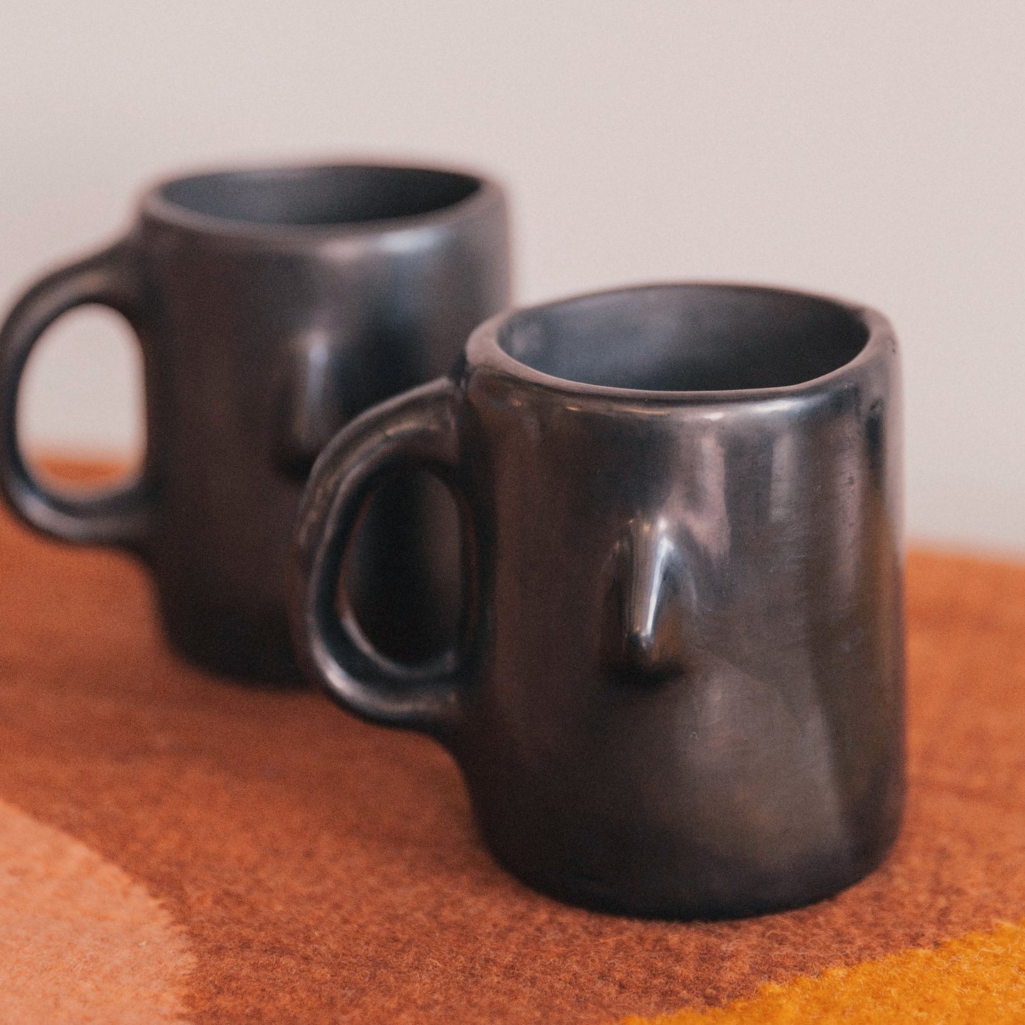 Handmade Black Clay Senorcita Mug