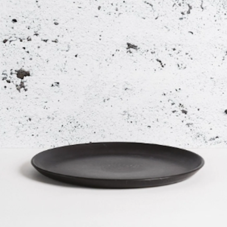 Set of 4 Tunisian Dinner Plate - Matte Black