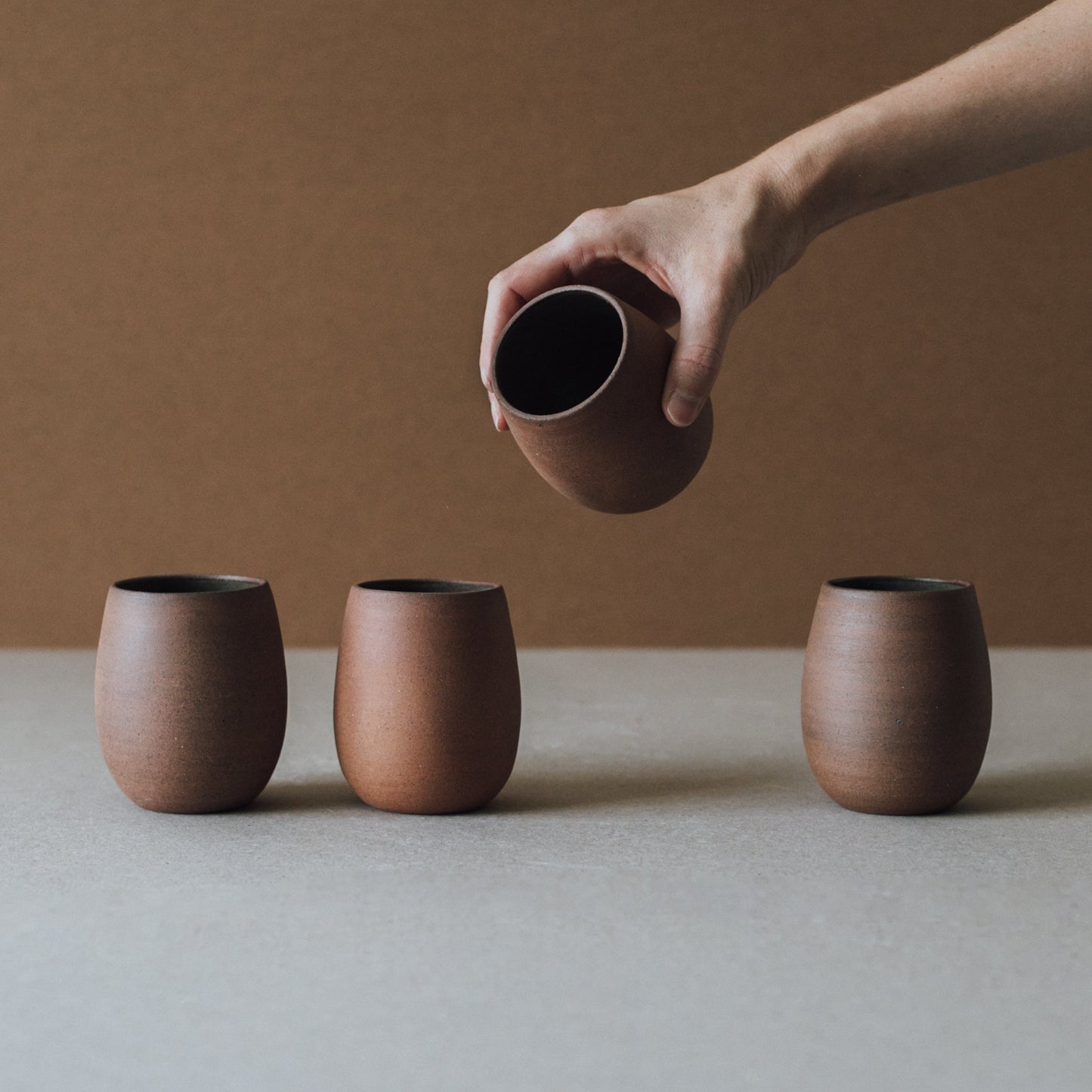 Ceramic/Clay Handcrafted Bola Cup