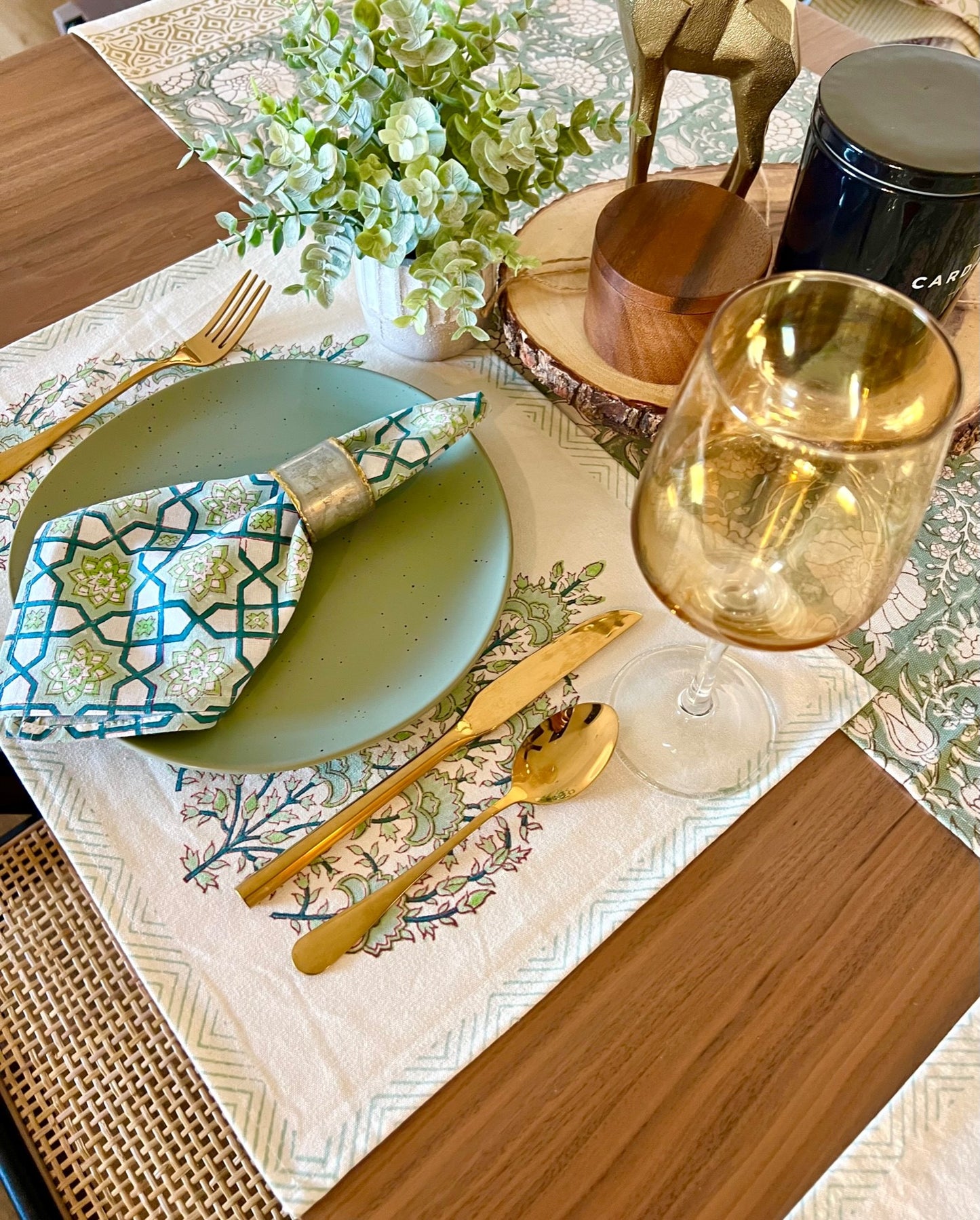 Hand Block Printed Table Runner