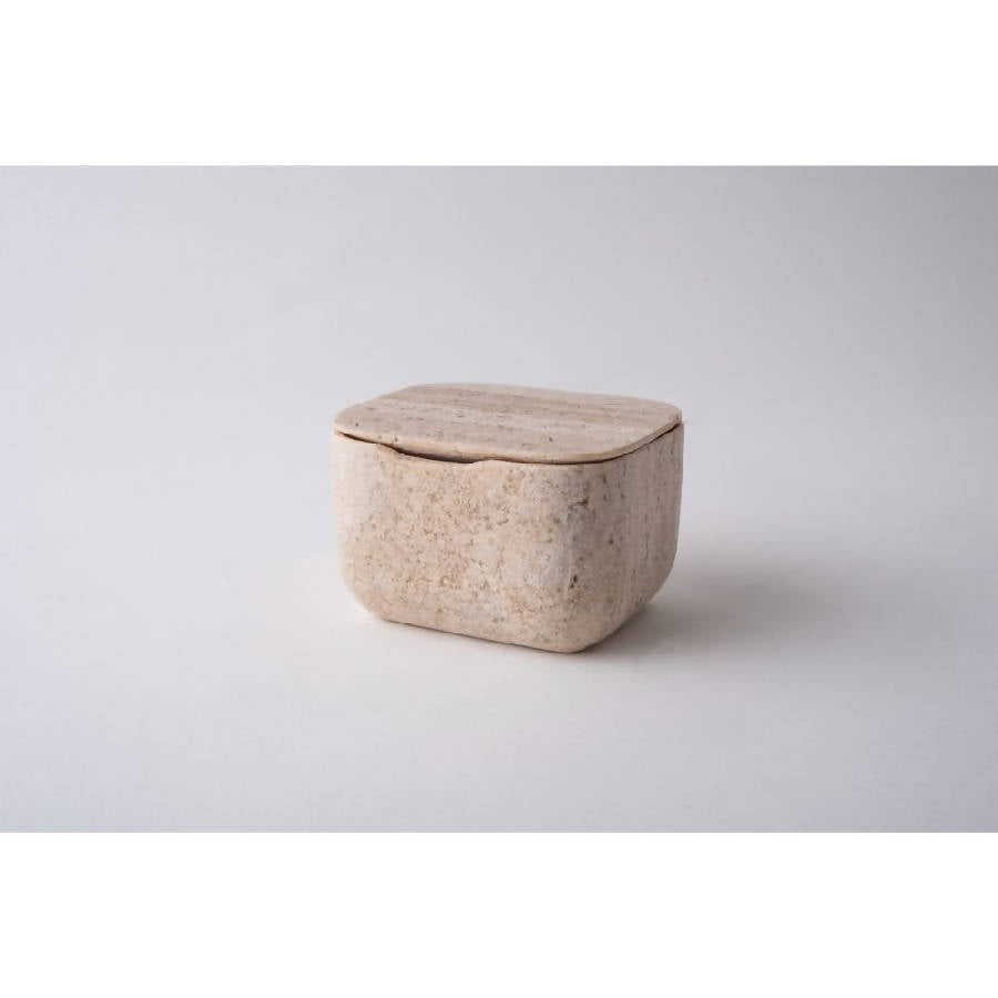 Travertine Square Container