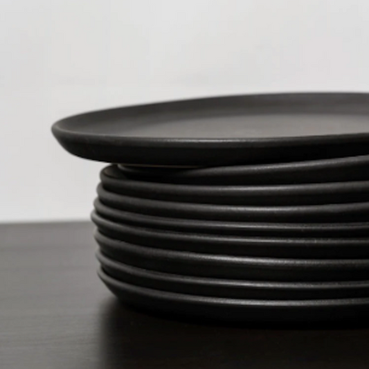 Set of 4 Tunisian Side Plate - Matte Black